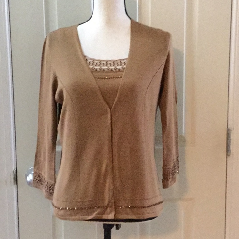 Two piece Cami cardigan set.